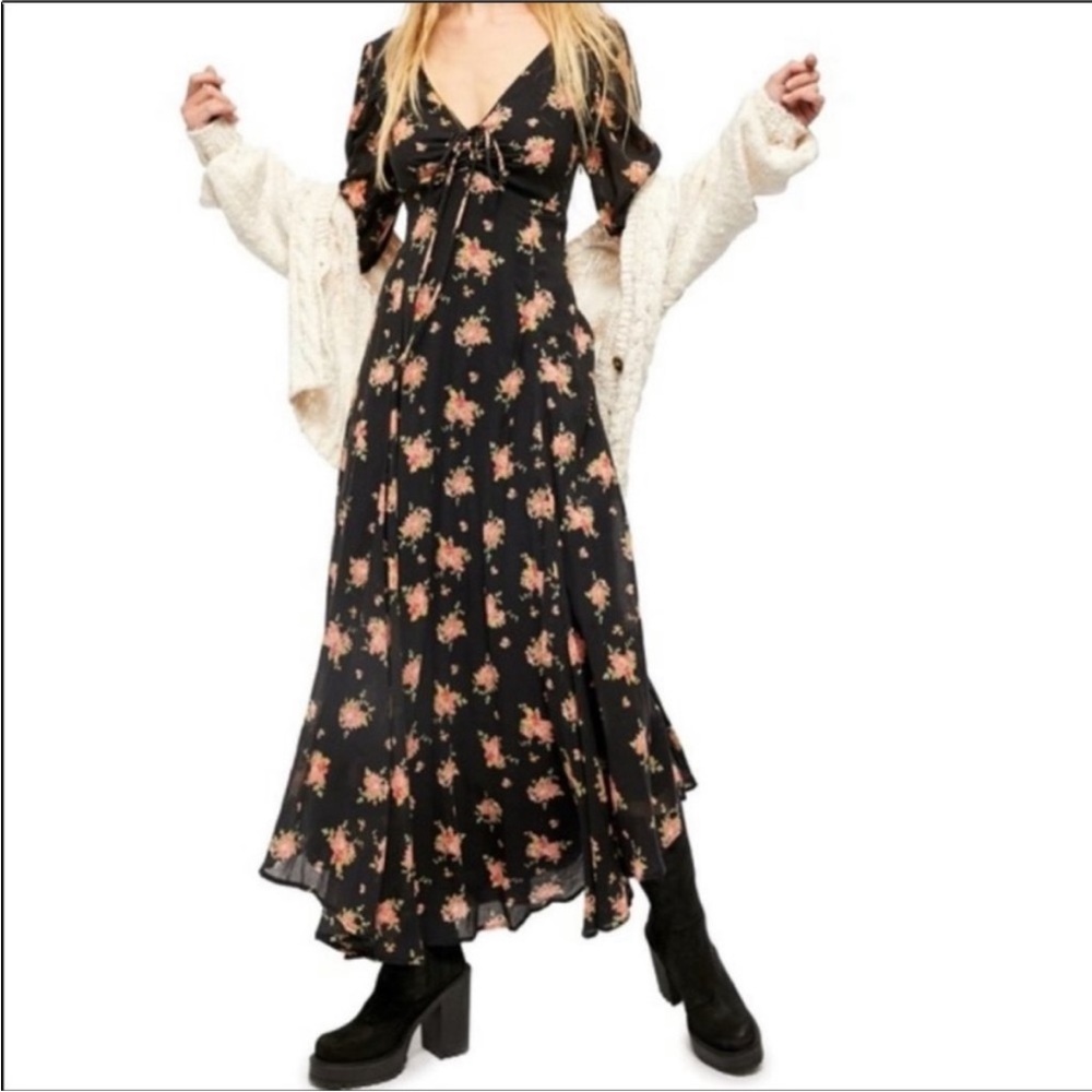 Free People Sea Glass Dress in Black